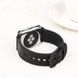 Leather Silicone Loop 45/44/42 mm Black