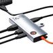 USB Type-C HUB Rock 6 in 1 HDMI(4K30Hz)+Gigabit network interface+PD +USB3.0*3 Multi-function HUB фото 2