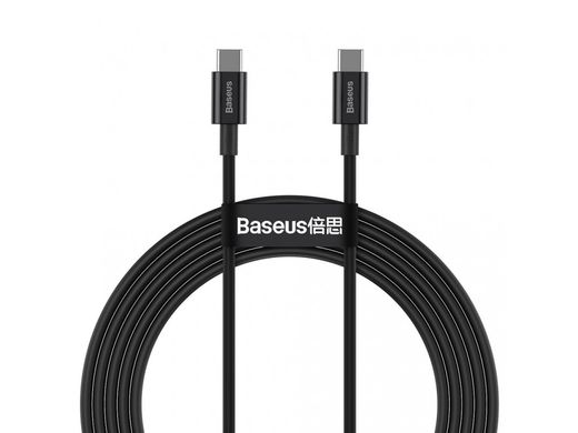 Кабель для MacBook Baseus Superior Series Fast Charging Data Cable Type-C to Type-C 100W 2m Black