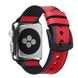 Ремінець для Apple Watch 45/44/42 мм Leather Silicone Loop Red фото 1
