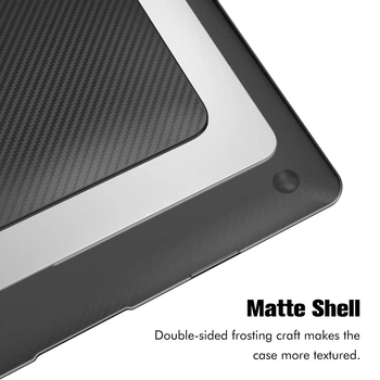 Чохол-накладка для MacBook Air 13.6" M2 | M3 | M4 | M5 (2022-2026) ZM Carbon style Black