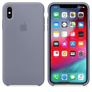 Silicone Case iPhone XS Max - Lavender Gray