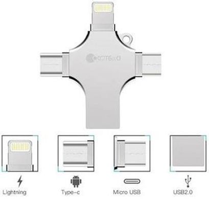 Flash drive for iPhone COTEetCI 4-in-1 128 Gb