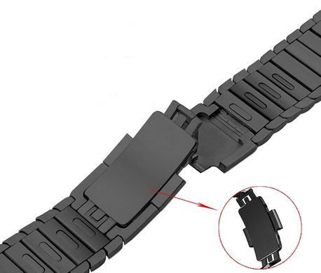 Блочный браслет Link для Apple Watch 42/44 /45 mm Black