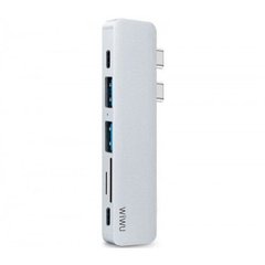USB-C Хаб Wiwu Adapter USB Type-C 7 in 1 T8 для Apple Macbook