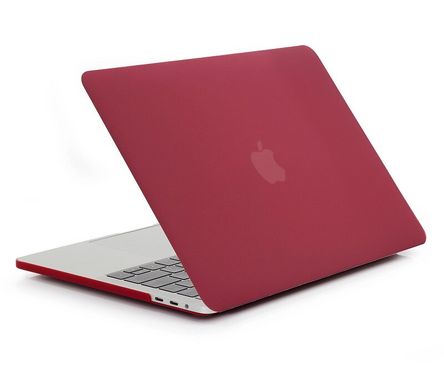 Чохол накладка Matte Hard Shell Case для Macbook Pro 16'' (2019) Soft Touch Wine Red