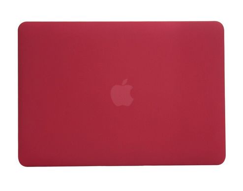 Matte Hard Shell Case for Macbook Pro 16'' Soft Touch Black Wine Red