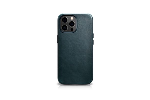 Leather Case iCarer для iPhone 13 Pro - Dark Blue