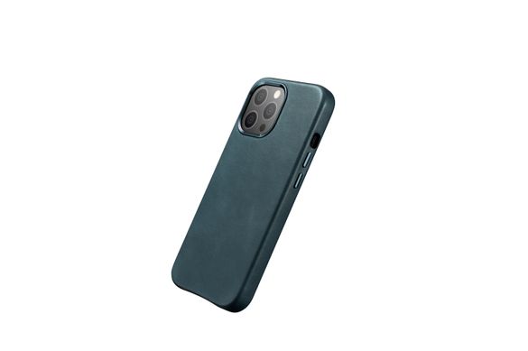Чохол шкіряний iCarer для iPhone 13 Pro - Dark Blue