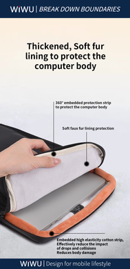 Сумка WiWU Cozy Classic Waterproof Polyester Laptop Sleeve 13-14" Grey