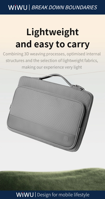 Сумка WiWU Cozy Classic Waterproof Polyester Laptop Sleeve 13-14" Grey