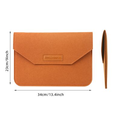 Чехол конверт ZAMAX из войлока для MacBook 13" Brown