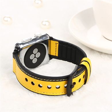 Leather Silicone Loop 41/40/38 mm Yellow