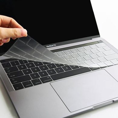 Силіконова накладка на клавіатуру для MacBook Прозора EU