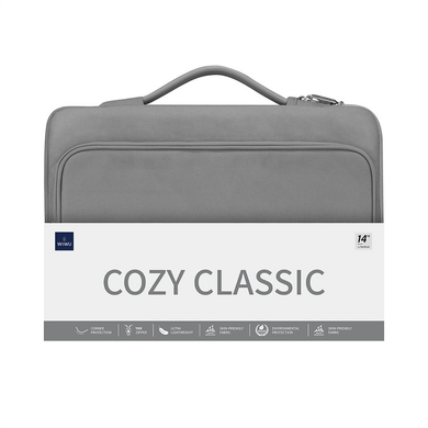 Сумка WiWU Cozy Classic Waterproof Polyester Laptop Sleeve 13-14" Grey