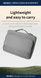 Сумка WiWU Cozy Classic Waterproof Polyester Laptop Sleeve 13-14" Grey фото 3