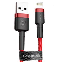 Кабель Baseus Cafule Cable for Lightning Red 1м, 2.4A