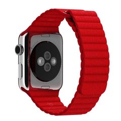 Ремінець для Apple Watch 41/40/38 mm Leather Loop Red