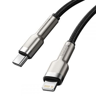 Кабель Baseus Cafule Metal Data Cable Type-C to Lightning PD 20W 1 м Black