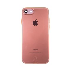 Силіконовый чохол для iPhone 7 plus/8 plus Baseus Simple Series Case (With-Pluggy) (Rose gold)