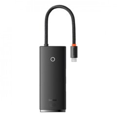 USB Type-C хаб Baseus Lite Series 6-Port Type-C HUB (Type-C to HDMI+USB3.0*2+PD+SD/TF) Black