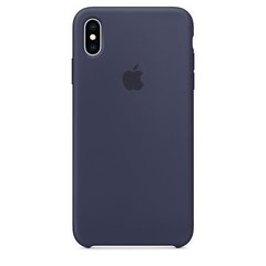 Silicone Case iPhone XS Max - Темно синій