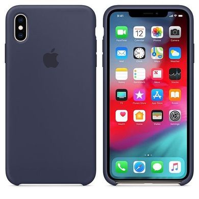 Silicone Case iPhone XS Max - Midnight Blue