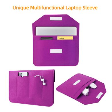 Чохол конверт ZAMAX з войлоку для MacBook 13" Purple