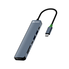 USB Type-C HUB ZAMAX 7-в-1 Type C + USB HUB to HDMI/HDTV + PD + USB C + SD + TF