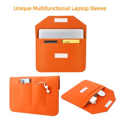 Чохол конверт ZAMAX з войлоку для MacBook 13" Orange