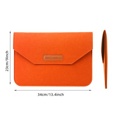 Чохол конверт ZAMAX з войлоку для MacBook 13" Orange
