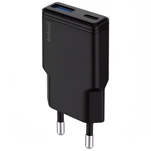 Чорний (30W, Type-C + USB-A, GaN)