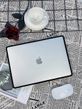 Чехол накладка для MacBook Air 13.6" (M2 | M3 | M4 | M5) 2022-2026 Zamax Soft Shield Protective Case - Black&White