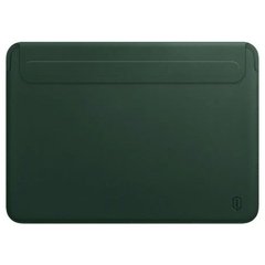 WIWU Skin Pro II PU Leather Sleeve for MacBook Air 13.6" M3/M2 2022/2024 Green