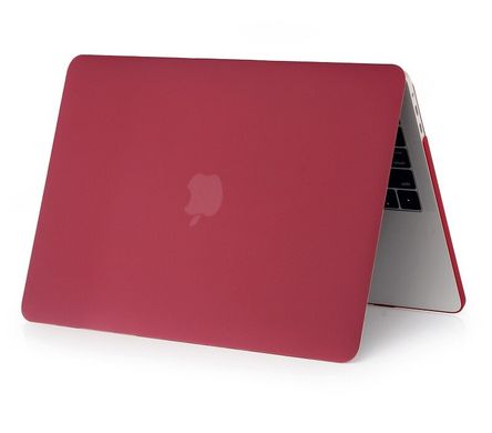 Чехол накладка Matte Hard Shell Case для Macbook Air 13.3" Soft Touch Wine Red