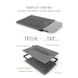 Противоударный силиконовый чехол для MacBook Air 13.6" WIWU Voyage Sleeve - Grey фото 8