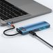 USB-C Хаб Baseus Metal Gleam Series 8-in-1 Multifunctional Type-C HUB Docking Station Blue фото 6
