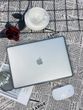 Чехол накладка для MacBook Air 13.6" (M2 | M3 | M4 | M5) 2022-2026 Zamax Soft Shield Protective Case - Grey&White