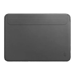 WIWU Skin Pro II PU Leather Sleeve for MacBook Air 13.6" M3/M2 2022/2024 Gray