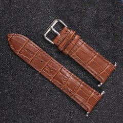 Кожаный ремешок для Apple Watch 44/42 mm Crocodile Style - Brown