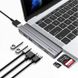 Хаб WIWU T9 Type C 8 in 1 hub - PD Power Delivery, USB Type C, 2 HDMI, Card Reader, 2 USB 3.0, 1 USB 2.0 фото 1