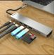 USB Type-C HUB ZAMAX 8-в-1 Type C + USB HUB to HDMI/HDTV + PD + USB C + SD + TF + RJ45 фото 3