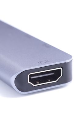 USB-хаб ZAMAX 5-в-1 Type C/USB-C to HDMI / HDTV (30 Гц) + USB 3.0 * 2 + зарядка PD + USB C