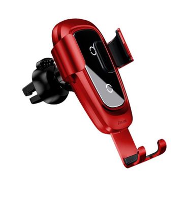 Baseus Metal Wireless Charger Gravity Car Mount Red