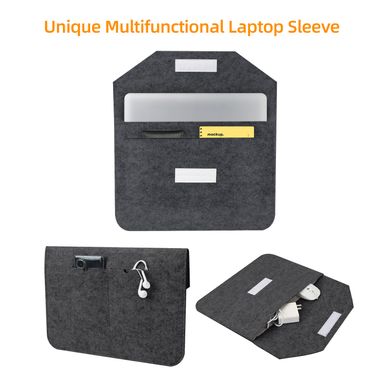 Чехол конверт ZAMAX Felt Sleeve для MacBook Pro 16.2" Black