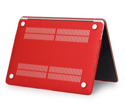 Чехол-накладка Matte Hard Shell Case для Macbook Pro 2016-2020 15.4" Soft Touch Red