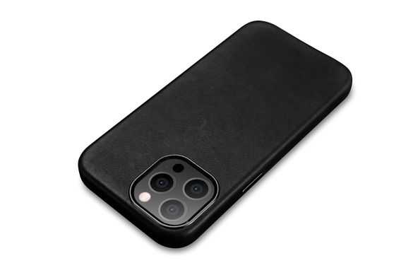 Кожаный чехол iCarer для iPhone 13 Pro Max - Black