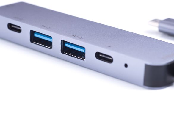 USB-хаб ZAMAX 5-в-1 Type C/USB-C to HDMI / HDTV (30 Гц) + USB 3.0 * 2 + зарядка PD + USB C