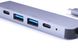 USB-hub ZAMAX 5-in-1 Type C/USB-C to HDMI / HDTV (30 Hz) + USB 3.0 * 2 + charger PD + USB C