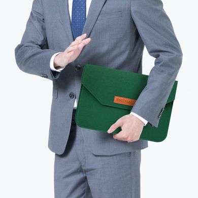 Чехол конверт ZAMAX Felt Sleeve для MacBook Pro 16.2" Forest Green